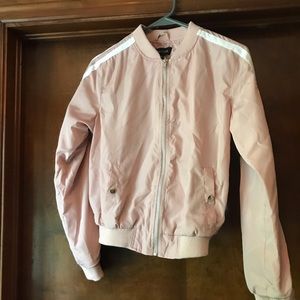 mauve pink bomber jacket